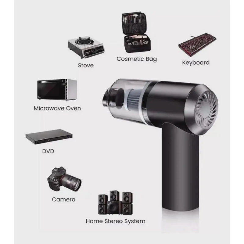 Mini aspirador de pó portátil  para carro e casa recarregável